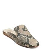 Dolce Vita Women's Brie Snake-embossed Leather Mules