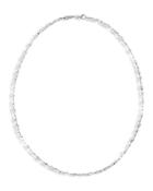 Suzanne Kalan 18k White Gold Fireworks Diamond Baguette & Round Collar Necklace, 18
