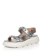 Stuart Weitzman Women's Zoelie Crystal Ball Embellished Sneaker Sandals