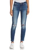 Frame Le Skinny De Jeanne Distressed Frayed Jeans In Lambeth - 100% Exclusive