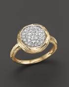 Diamond Circle Statement Ring In 14k Yellow Gold, .40 Ct. T.w.