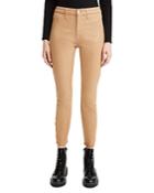 Jen7 Coated Skinny Ankle Jeans In Chocolate Dot