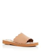 See By Chloe Women's Essie Scalloped Slide Sandals