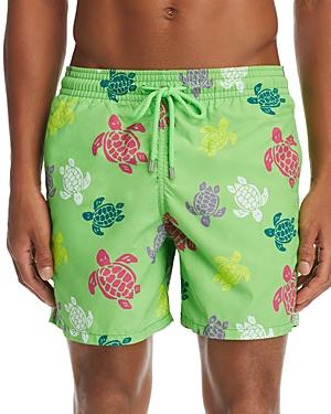 Vilebrequin Moorea Multicolored Turtle-print Swim Shorts