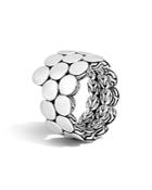 John Hardy Dot Sterling Silver Double Coil Ring
