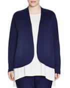 Eileen Fisher Plus Silk-cotton Jacket