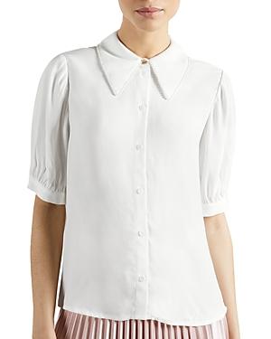 Ted Baker Faux Pearl Trim Blouse
