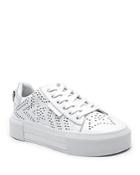 Kendall And Kylie Tyler Perforated Lace Up Platform Sneakers