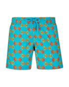 Vilebrequin Boys' Jirise Fish Print Swim Trunks - Little Kid, Big Kid