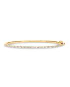 Rachel Reid 14k Yellow Gold Diamond Pave Bangle Bracelet