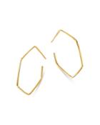 Moon & Meadow 14k Yellow Gold Hexagon Hoop Earrings - 100% Exclusive
