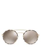 Prada Women's Catwalk Round Mirrored Sunglasses, 54mm
