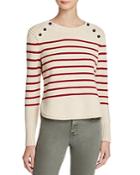 525 America Crop Stripe Sweater