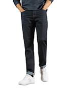 Ted Baker Washed Straight Fit Jeans In Navy