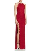 Fame And Partners Dragon Eyes Lace Gown
