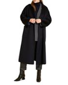 Marina Rinaldi Tempera Belted Long Coat