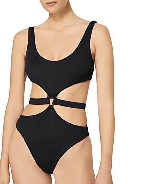 Jonathan Simkhai Emelia Belted One Piece Swimsuit