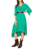 Ba & Sh Rym Asymmetric Midi Dress