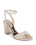 Badgley Mischka Women's Koko Embellished Strap Lace Detail Sandals