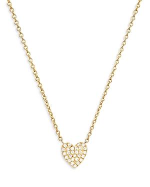 Zoe Lev 14k Yellow Gold Diamond Heart Pendant Necklace, 18
