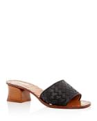 Bottega Veneta Women's Woven Block-heel Slide Sandals