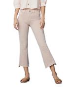 Dl1961 Bridget High Rise Instasculpt Cropped Jeans In Bellini Frayed