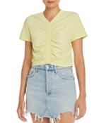 Alexanderwang.t Wash & Go Cropped Ruched Tee