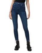 Allsaints Sadie Skyhigh Jeans In Dark Indigo