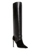 Jimmy Choo Women's Hurley 100 Convertible Leather & Suede Over-the-knee Boots