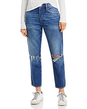 Frame Le Original Triple Needle Jeans In Kessler Rips