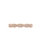 Hayley Paige For Hearts On Fire 18k Rose Gold Harley Go Boldly Braided Power Band With Diamonds & Pink Sapphire