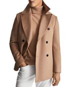Reiss Giovanni Double Breasted Relaxed Fit Peacoat