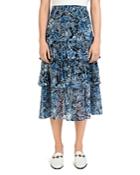 The Kooples Tiered Floral Paisley Skirt