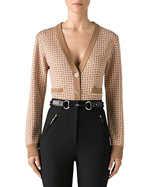 St. John Icon Stripe Wool Cardigan