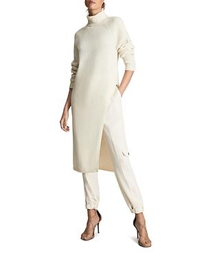 Reiss Elle Roll Neck Asymmetric Tunic Sweater