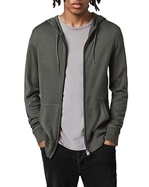Allsaints Mode Merino Wool Slim Fit Full Zip Hoodie
