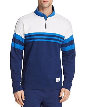 Calvin Klein Rugby Stripe Quarter-zip Sweatshirt - 100% Exclusive