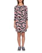 Ted Baker Colour By Numbers Queta Crane-print Dress