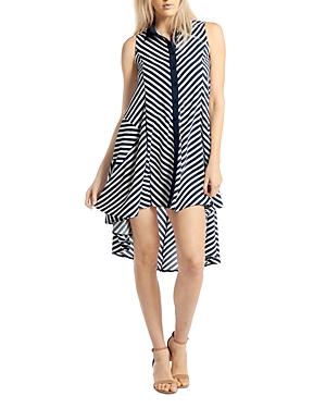 Gracia High Low Striped Trapeze Dress (51% Off) - Comparable Value $82