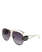 Dior Women's Brow Bar Aviator Sunglasses, 65mm