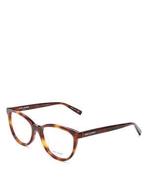 Saint Laurent Women's Cat Eye Clear Glasses, 53mm