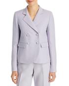 Lafayette 148 New York Double Breasted Cropped Blazer
