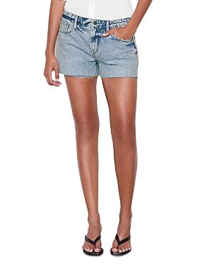 Frame Le Grand Garcon Denim Shorts In Richlake