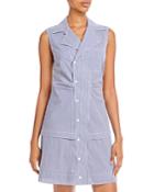 Derek Lam 10 Crosby Satina Sleeveless Mini Shirt Dress