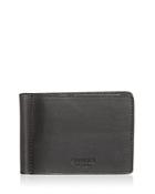 Shinola Heritage Leather Bifold Money Clip Card Case