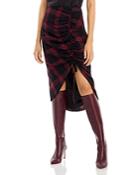 Ramy Brook Wilma Plaid Asymmetric Skirt