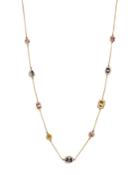 Bloomingdale's Multicolor Sapphire Beaded Station Necklace In 14k Yellow Gold, 16.75 - 100% Exclusive