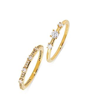 Nadri Danya 2-pc. Set Pave Band Ring