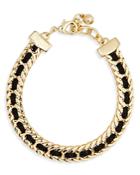 Aqua Suede Chain Bracelet - 100% Exclusive
