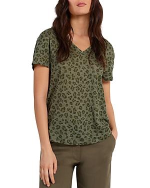 Gerard Darel Angy Leopard Print Linen Tee
